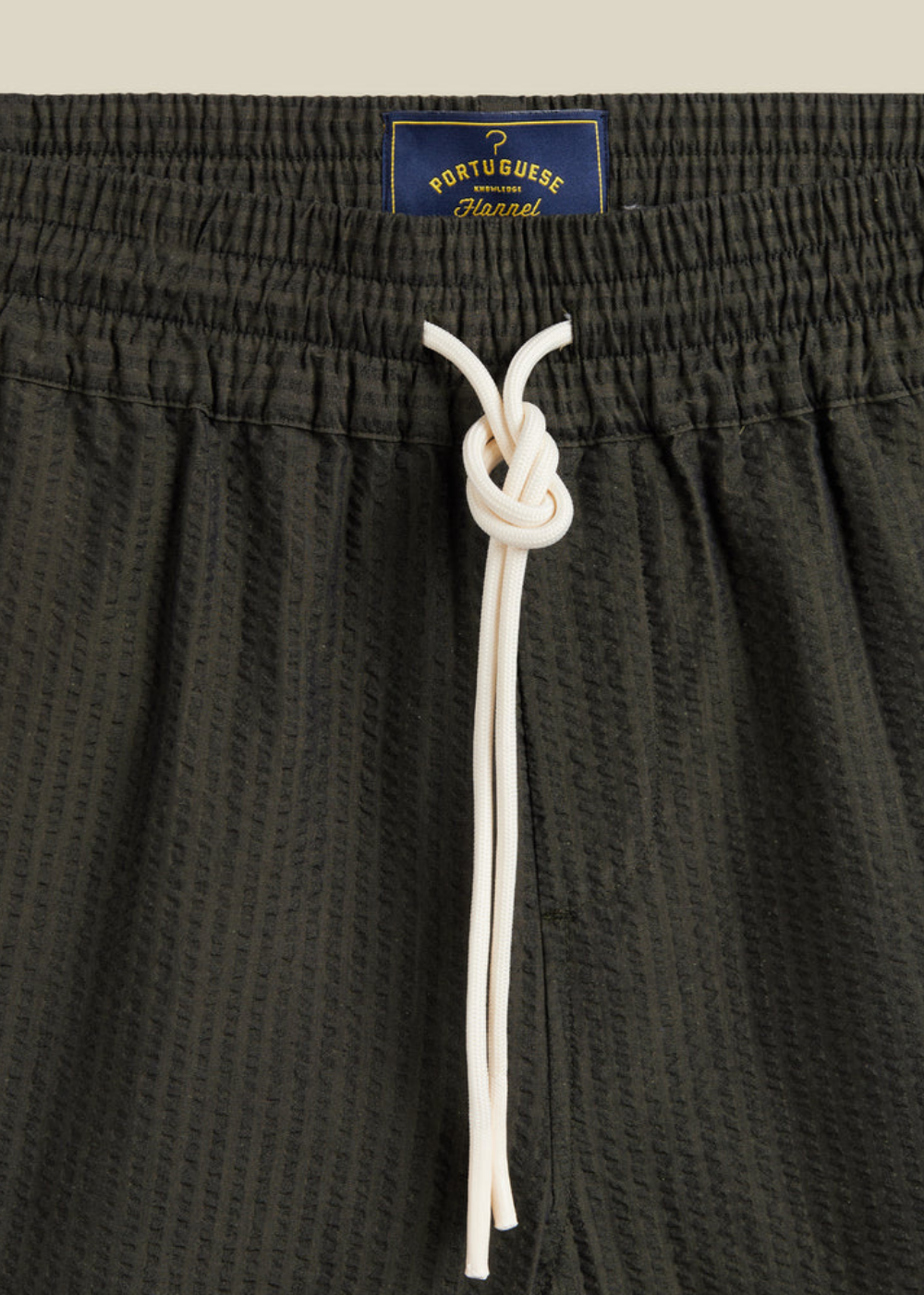Atlantico Seersucker Shorts - Olive - Portuguese Flannel Canada - Danali