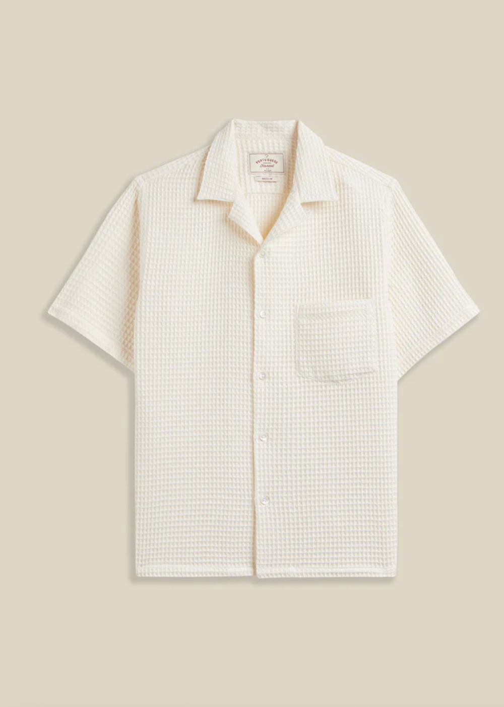 Honey Comb Shirt - White - Portuguese Flannel Canada - Danali