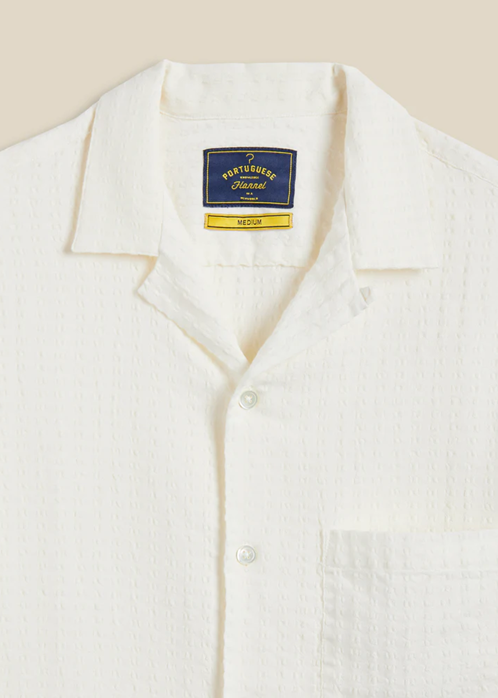 Portuguese Flannel Mondego Shirt White - Portuguese Flannel Canada - Danali