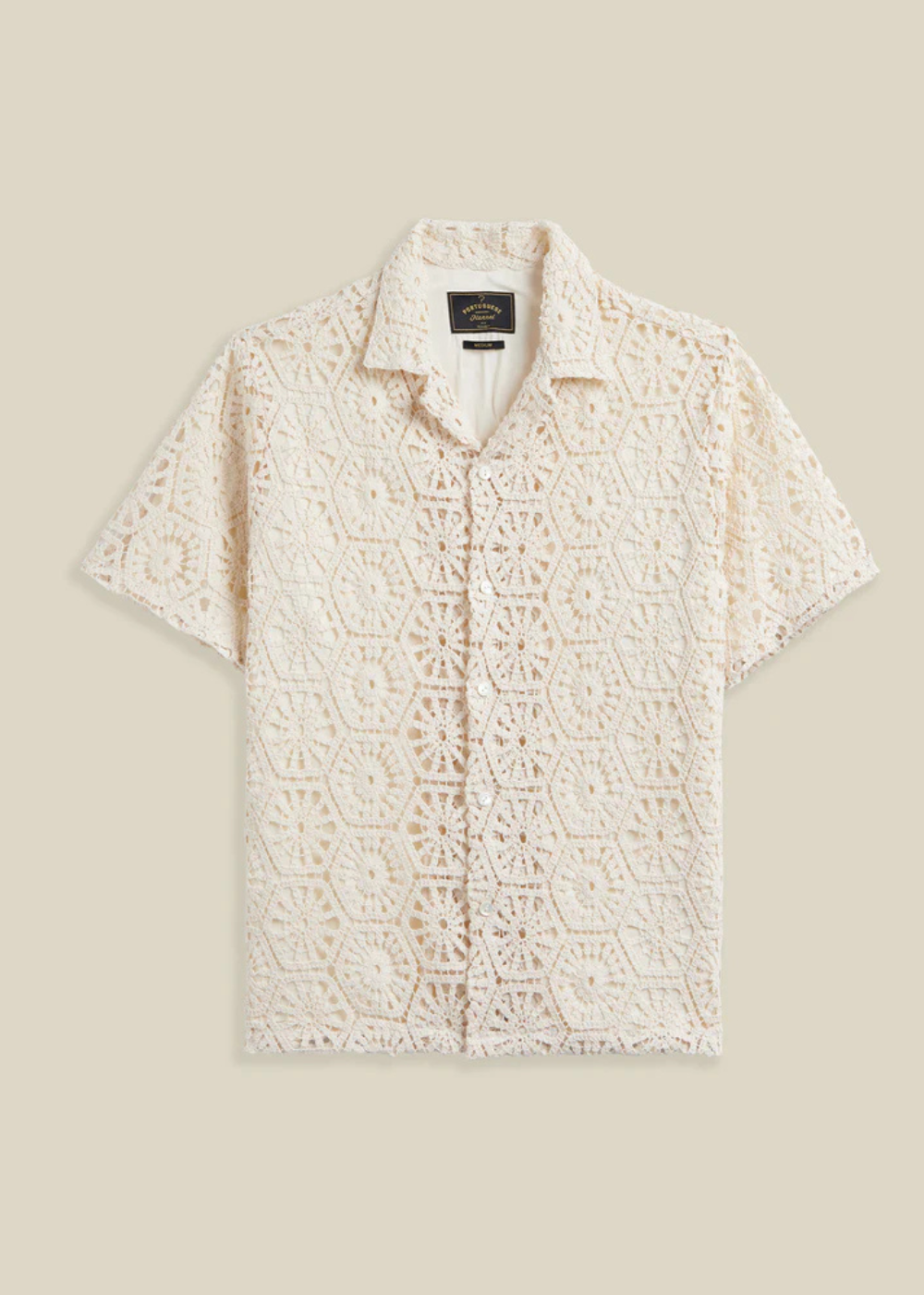 Open Knit Shirt - Ecru - Portuguese Flannel Canada - Danali