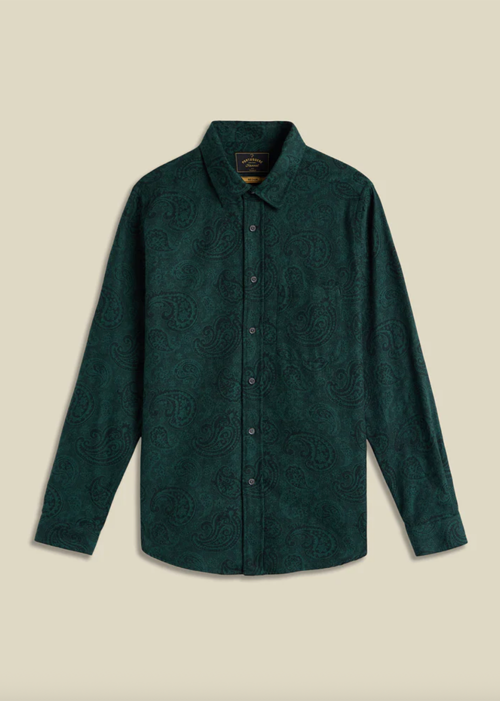 Paisley Flannel Shirt - Green - Portuguese Flannel Canada - Danali