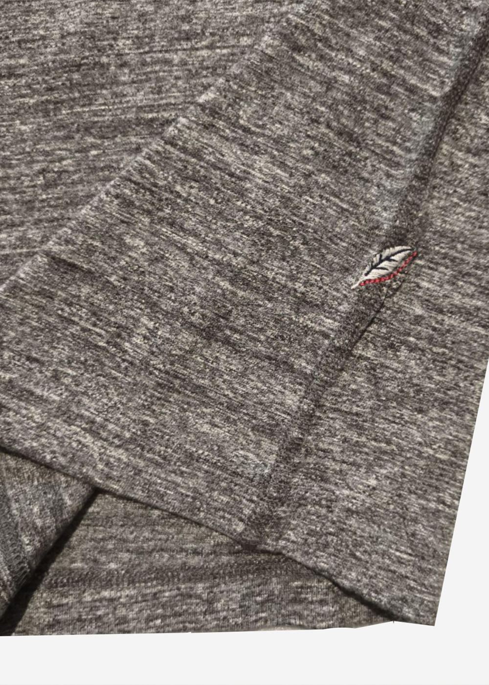 Ribbed Cuff Pocket T-Shirt - Dark Grey Heather - Pure Blue Japan Canada - Danali