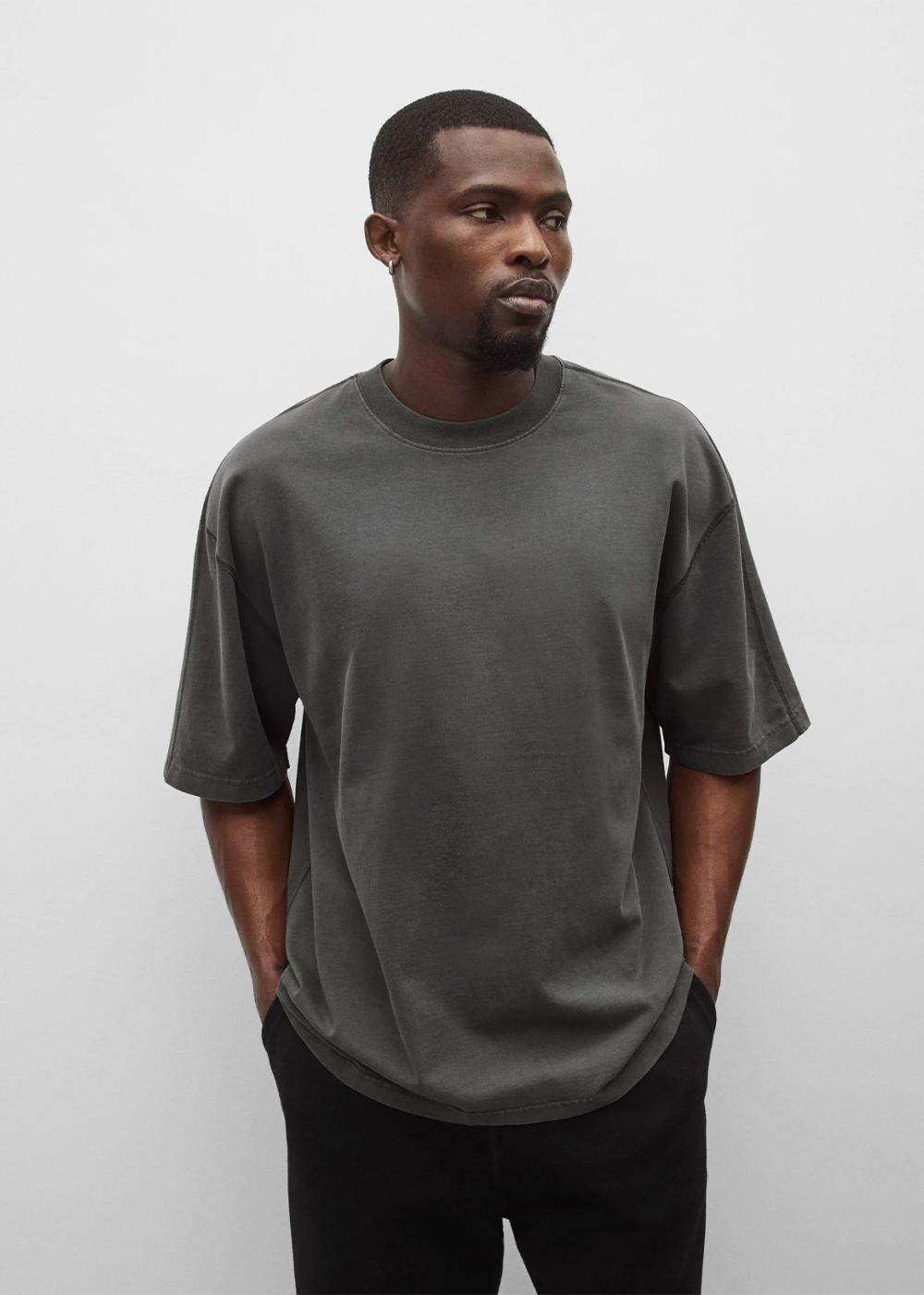 Midweight Jersey Fadeaway Relaxed T-Shirt - Faded Black - Reigning Champ Canada - Danali - RC-1648