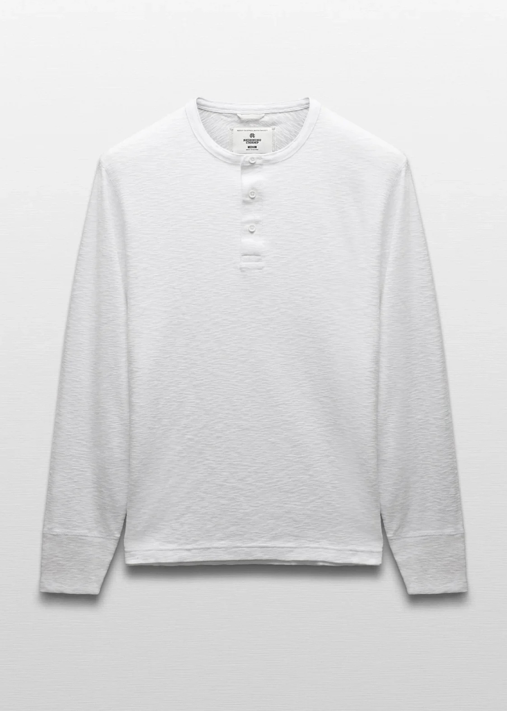 1x1 Slub Slim Henley - White - Reigning Champ Canada - Danali - RC-2332