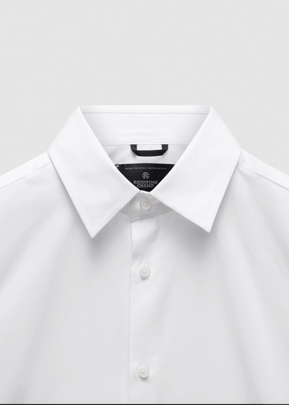 Cotton Poplin Whitney Slim Shirt - White - Reigning Champ Canada - Danali - RC-8043