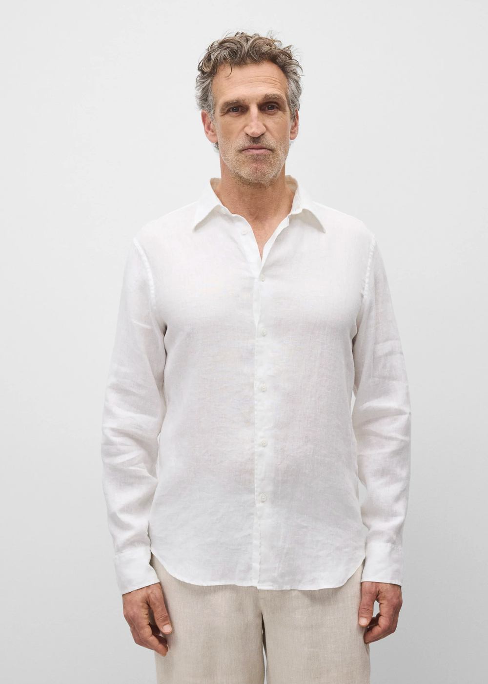 Linen Plaza Standard Shirt - White - Reigning Champ Canada - Danali - RC-8054