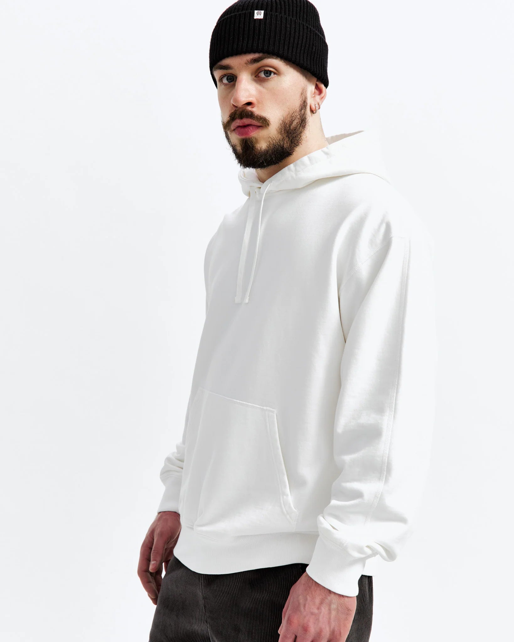 Midweight Terry Relaxed Pullover Hoodie - Vintage White - Reigning Champ - Danali - RC-3719