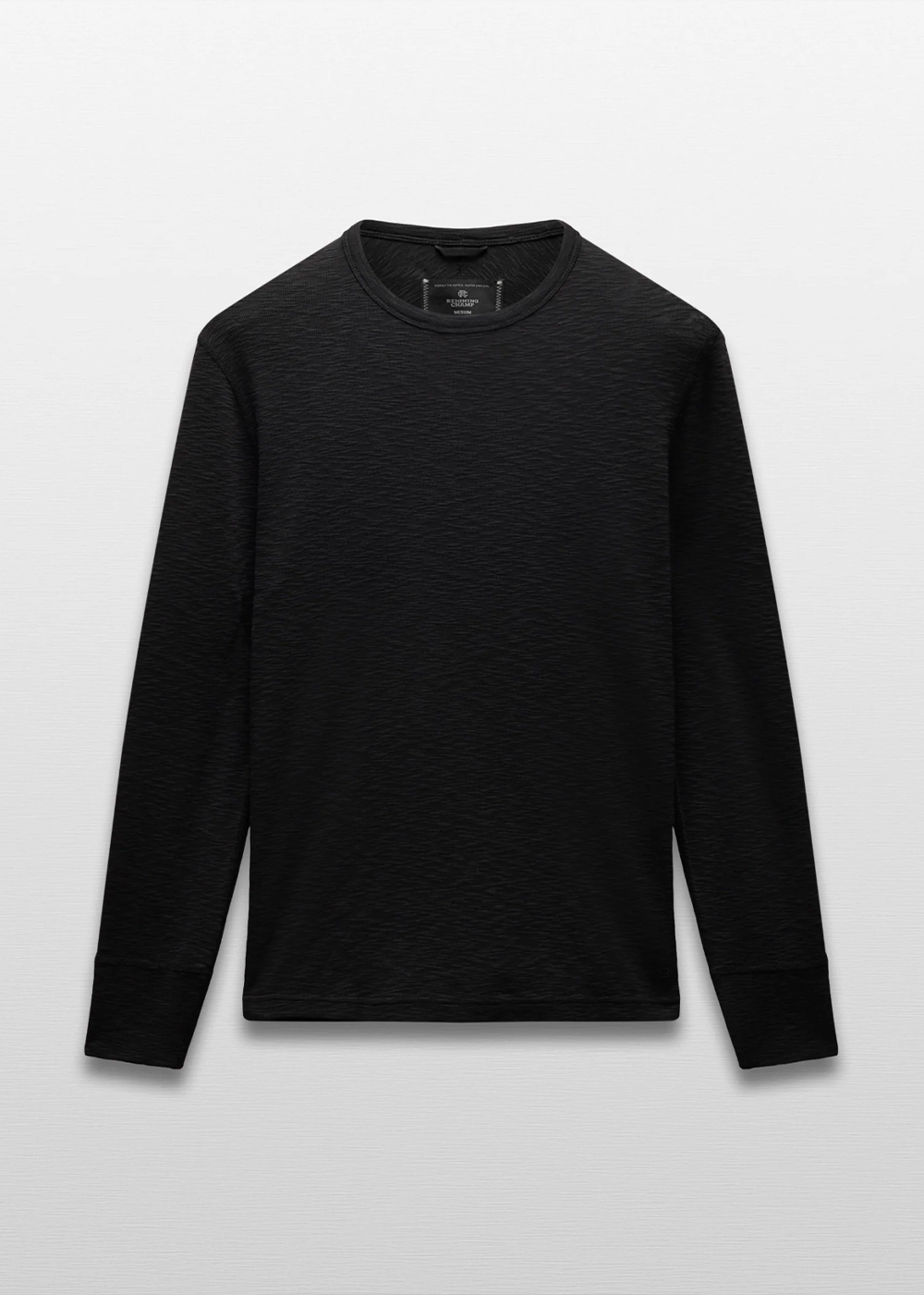 1x1 Slub Slim Long Sleeve T-Shirt - Black - Reigning Champ Canada - Danali