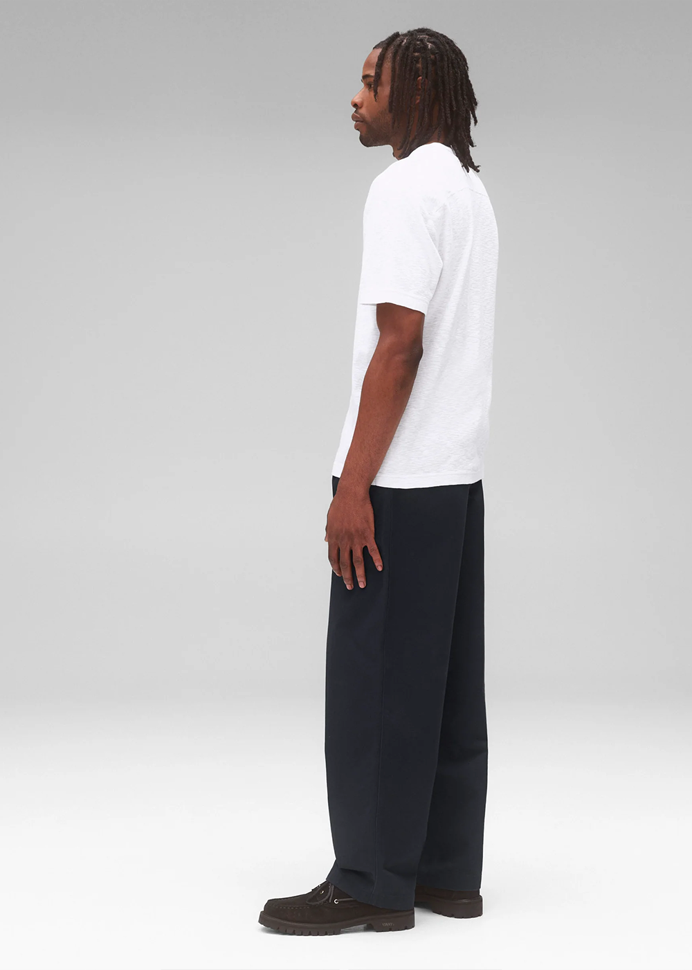 Reigning Champ 1x1 Slub Slim T-Shirt White - Reigning Champ Canada - Danali