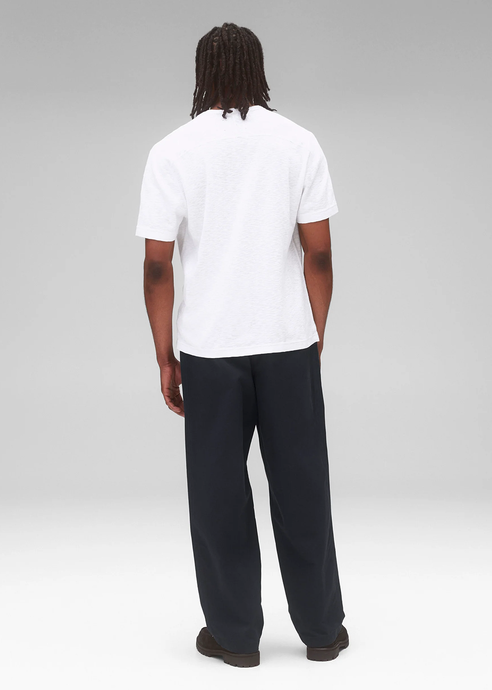 Reigning Champ 1x1 Slub Slim T-Shirt White - Reigning Champ Canada - Danali