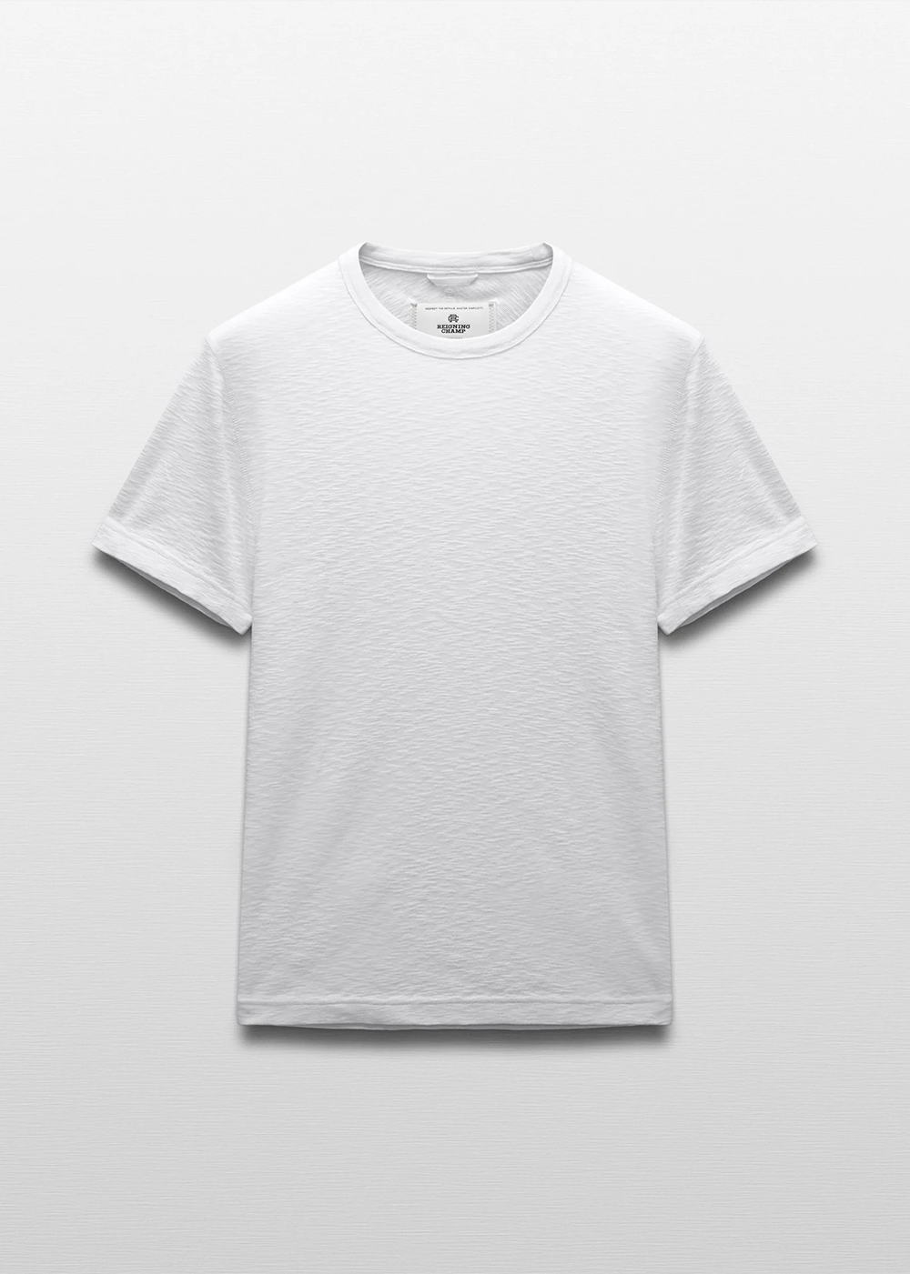 Reigning Champ 1x1 Slub Slim T-Shirt White - Reigning Champ Canada - Danali