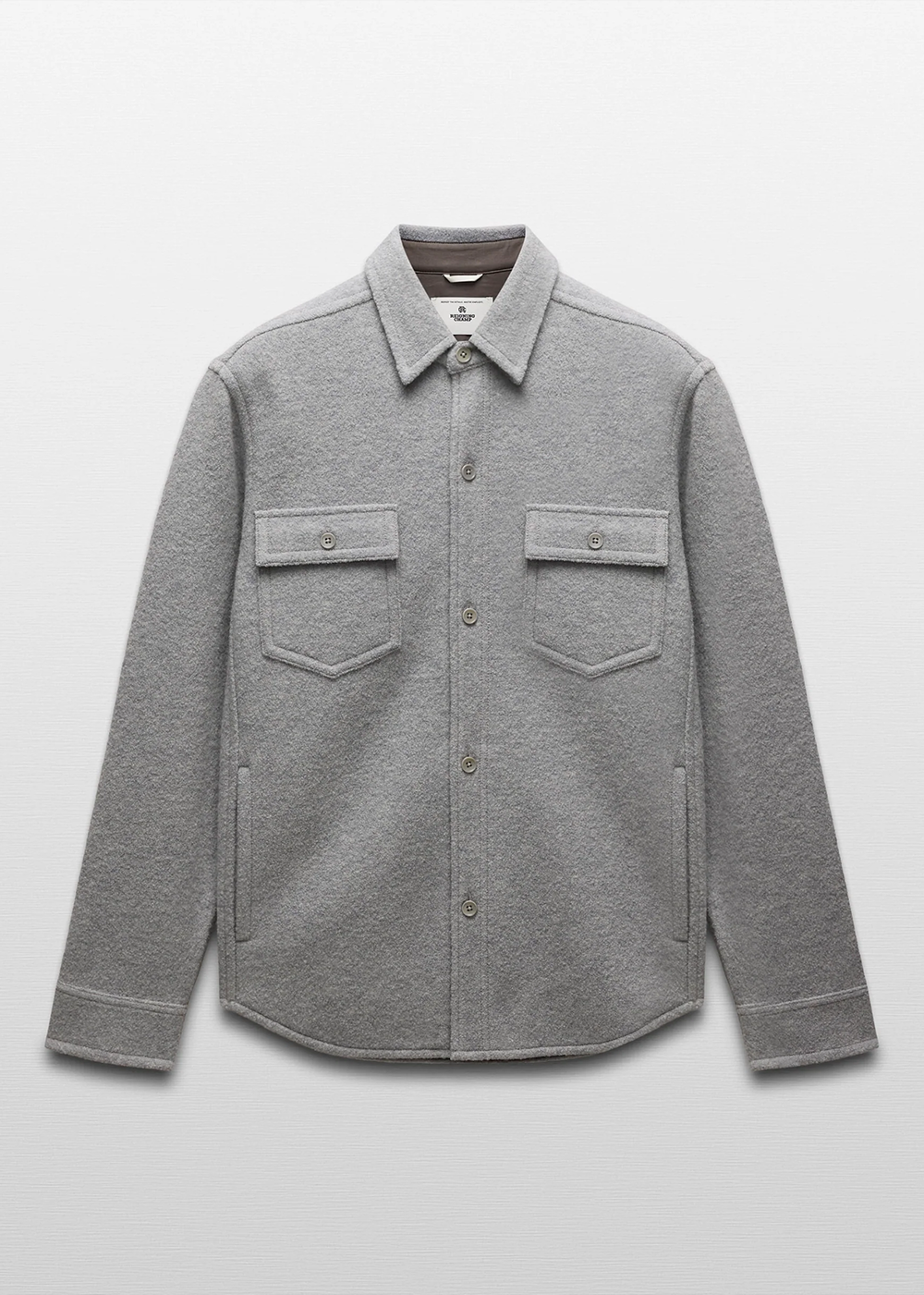 Boiled Wool Warden Standard Overshirt - Heathe Grey - Reigning Champ Canada - Danali