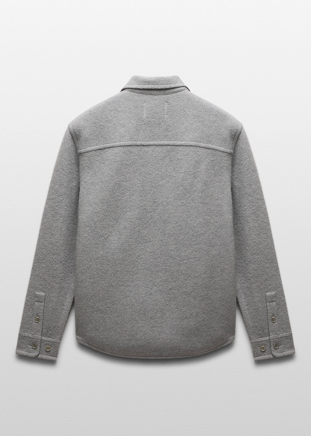 Boiled Wool Warden Standard Overshirt - Heathe Grey - Reigning Champ Canada - Danali