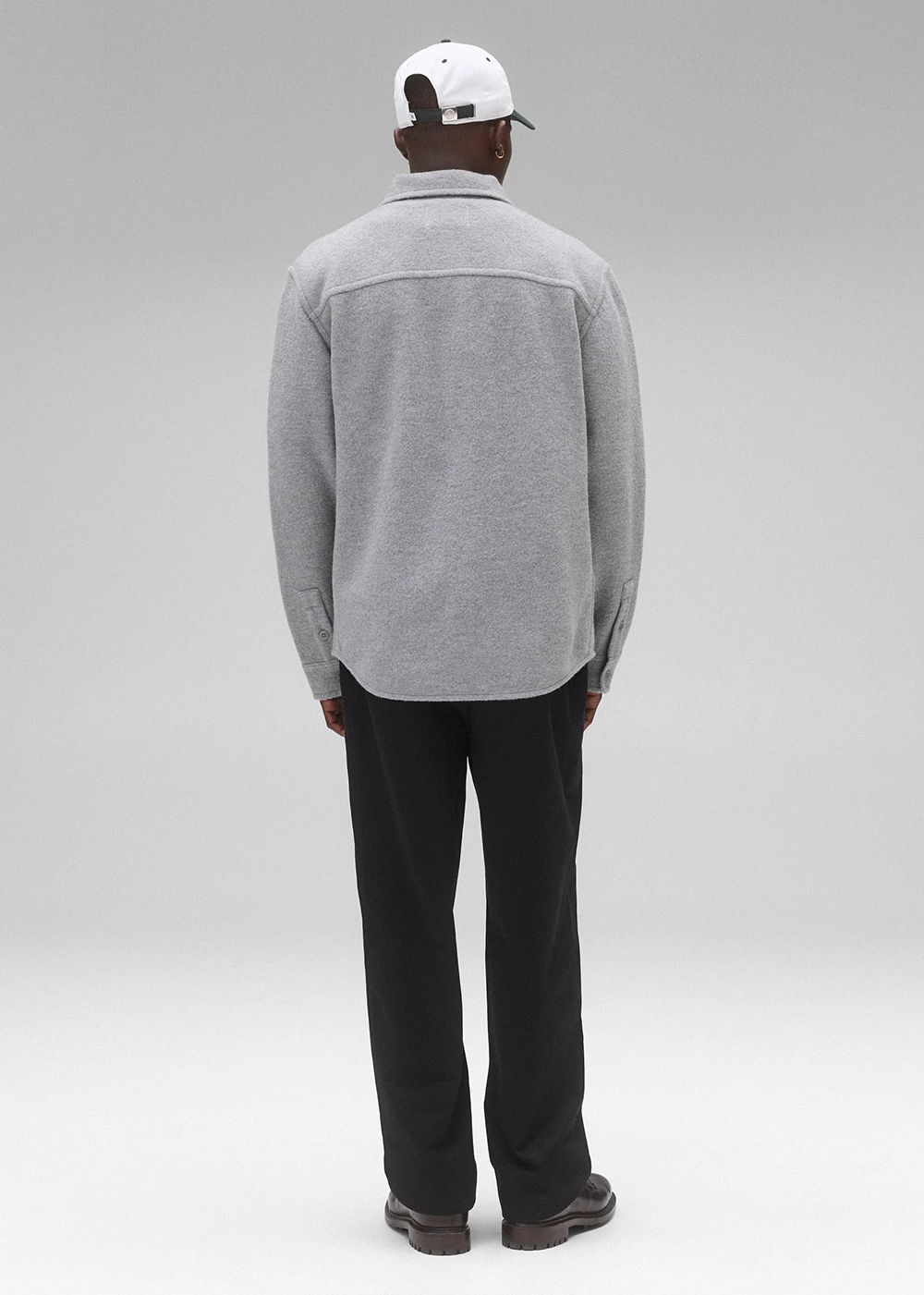 Boiled Wool Warden Standard Overshirt - Heathe Grey - Reigning Champ Canada - Danali