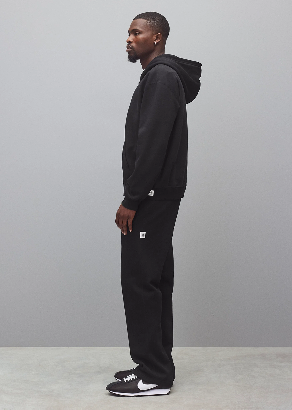 Brushed Fleece '97 Relaxed Zip Hoodie - Black - Reigning Champ Canada - Danali