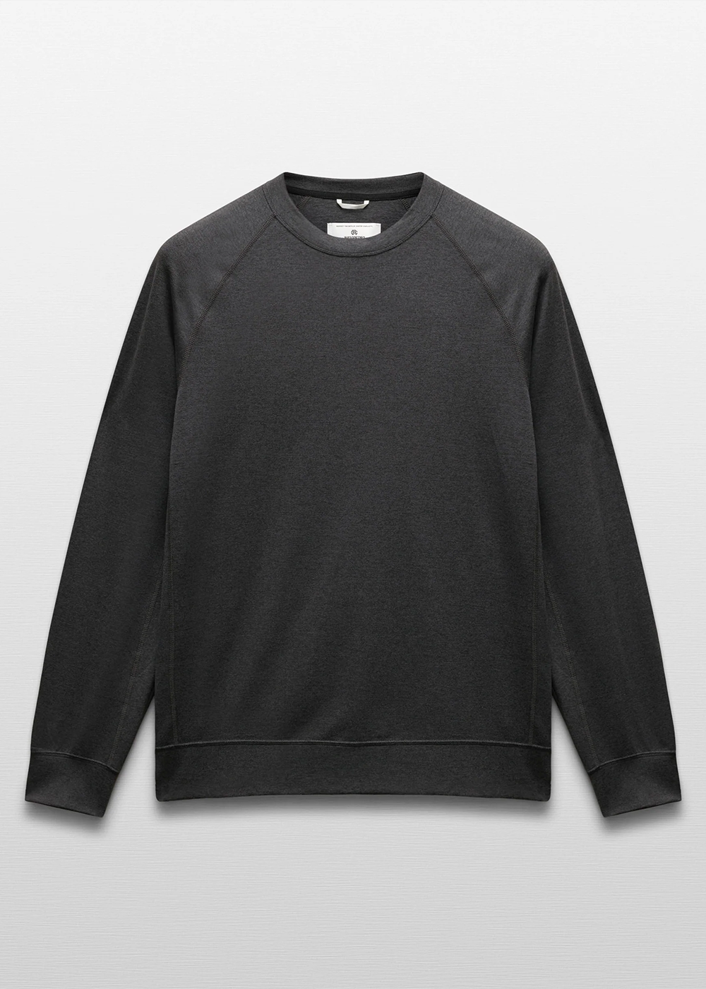 Brushed Jersey Recovery Standard Crewneck - Heather Black - Reigning Champ Canada - Danali