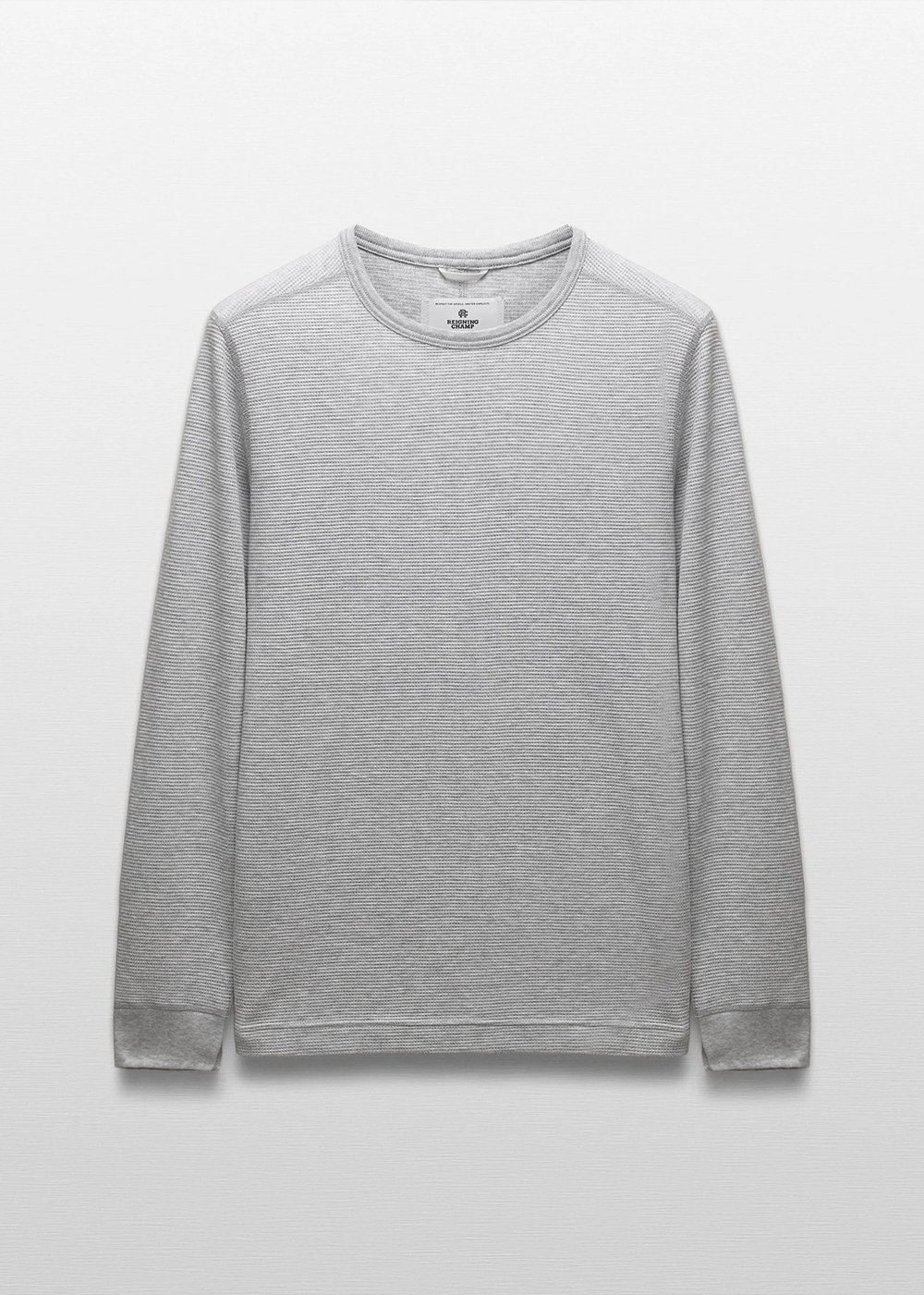 Lightweight Waffle Standard Long Sleeve- Heather Grey - Reigning Champ Canada - Danali