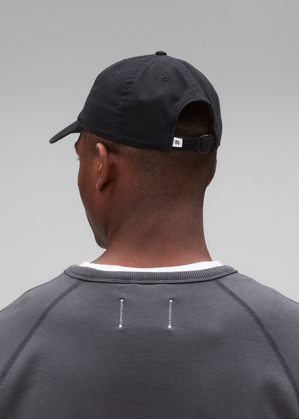 Reigning Champ Low Pro Strapback Cap Washed Black - Reigning Champ Canada - Danali