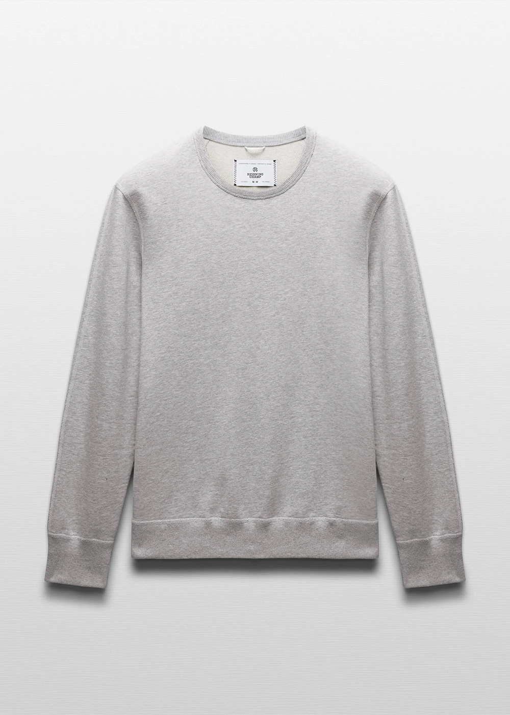 Mid Wt Terry Long Sleeve Crew Neck - Heather Ash - Reigning Champ Canada - Danali