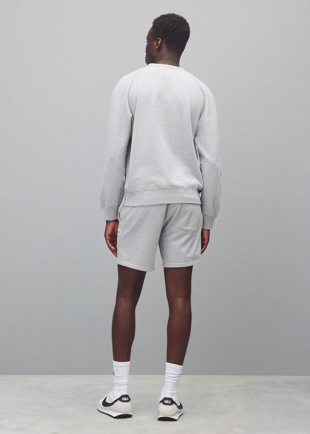 Midweight Terry Arch Logo Standard Crewneck - Heather Grey - Reigning Champ Canada - Danali