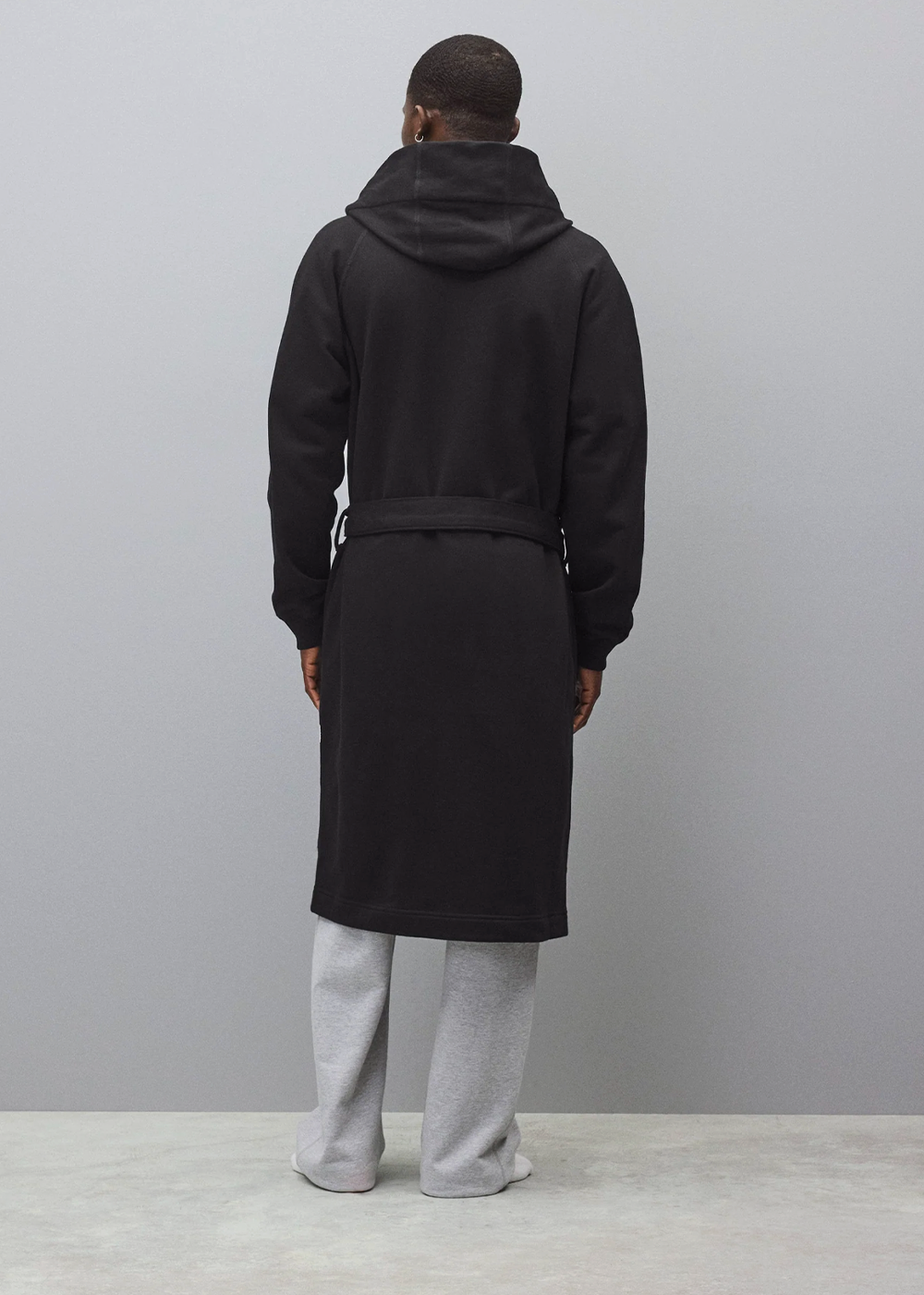 Midweight Terry Relaxed Hooded Robe - Black - Reigning Champ Canada - Danali