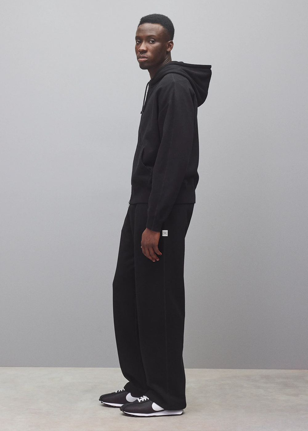 Midweight Terry Relaxed Zip Hoodie - Black - Reigning Champ Canada - Danali
