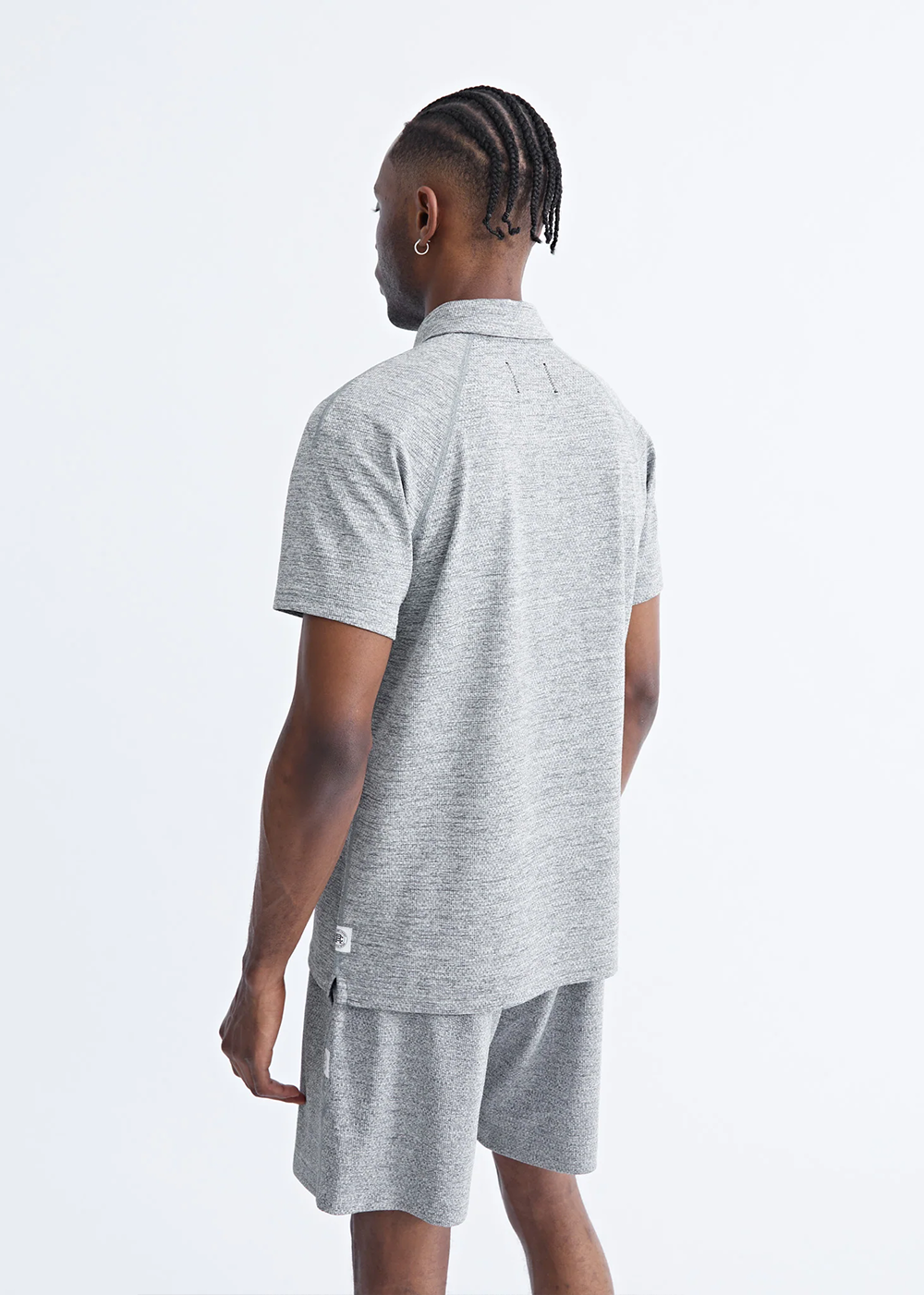 Solotex Knit Polo - Heather Grey - Reigning Champ Canada - Danali