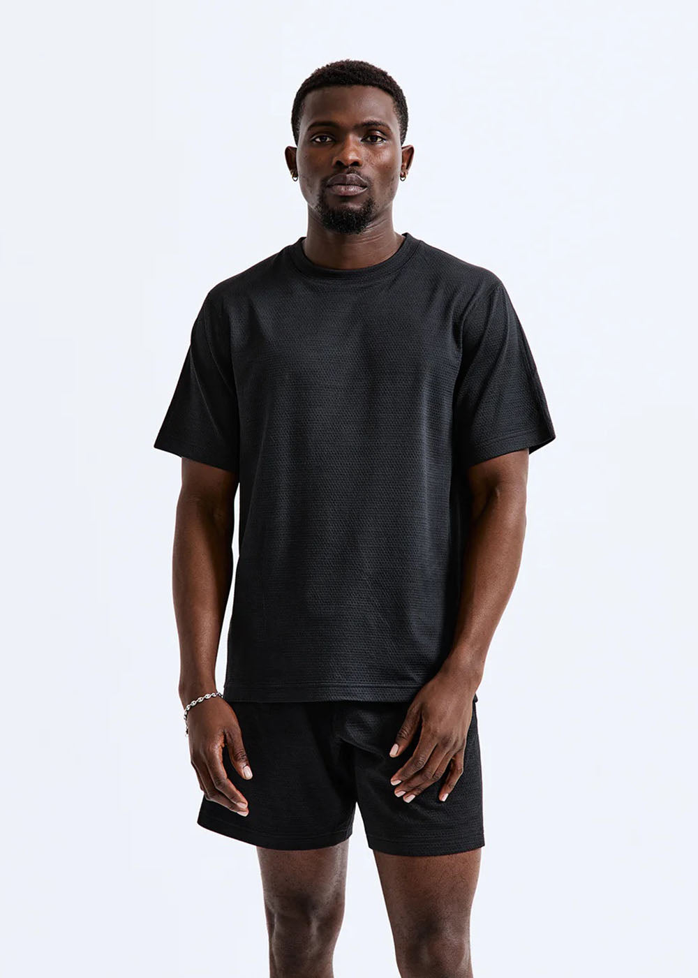 Solotex Mesh T-Shirt - Heather Black - Reigning Champ Canada - Danali - RC-1456