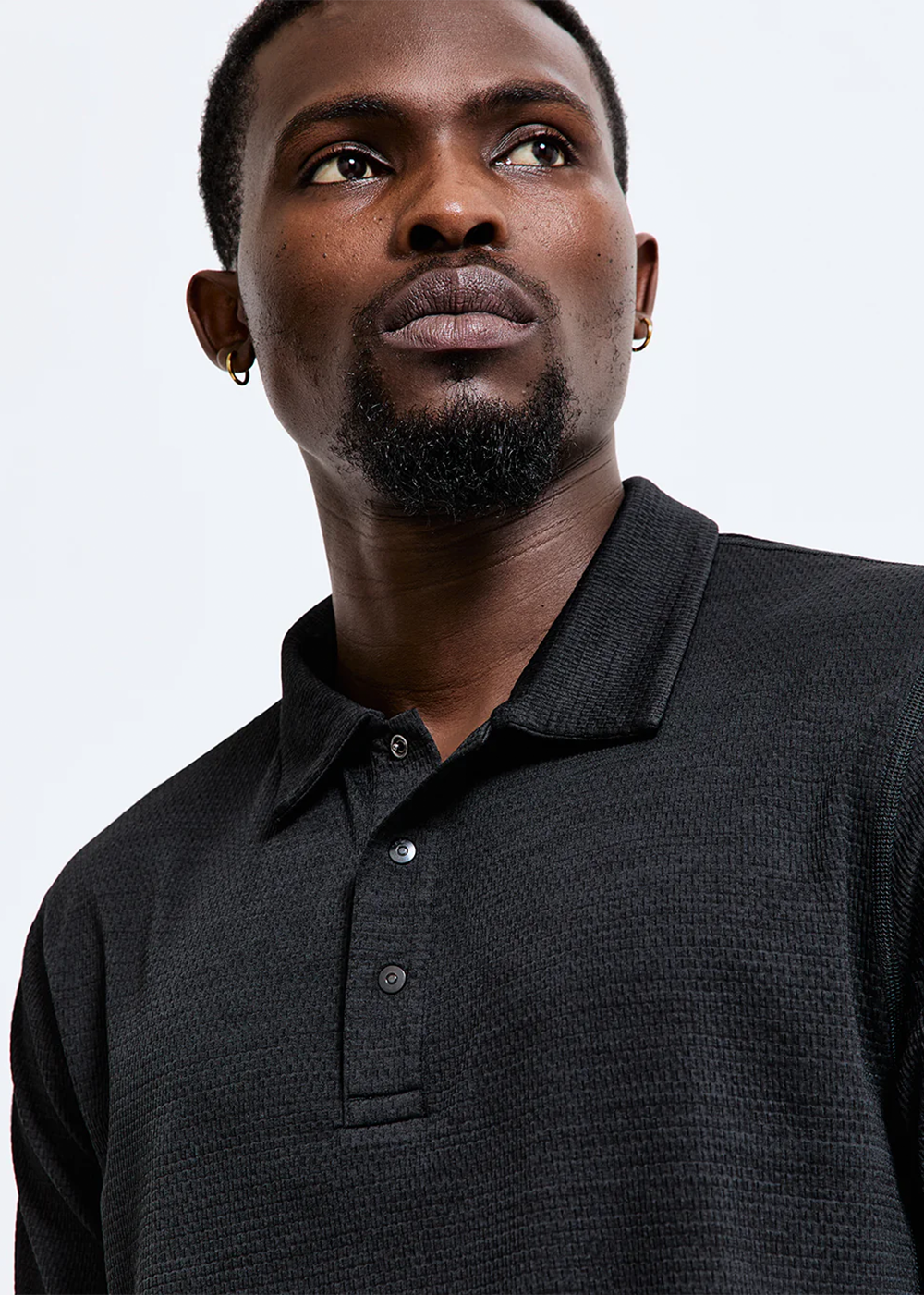 Solotex Mesh Tiebreak Polo - Black - Reigning Champ - Danali - RC-1457