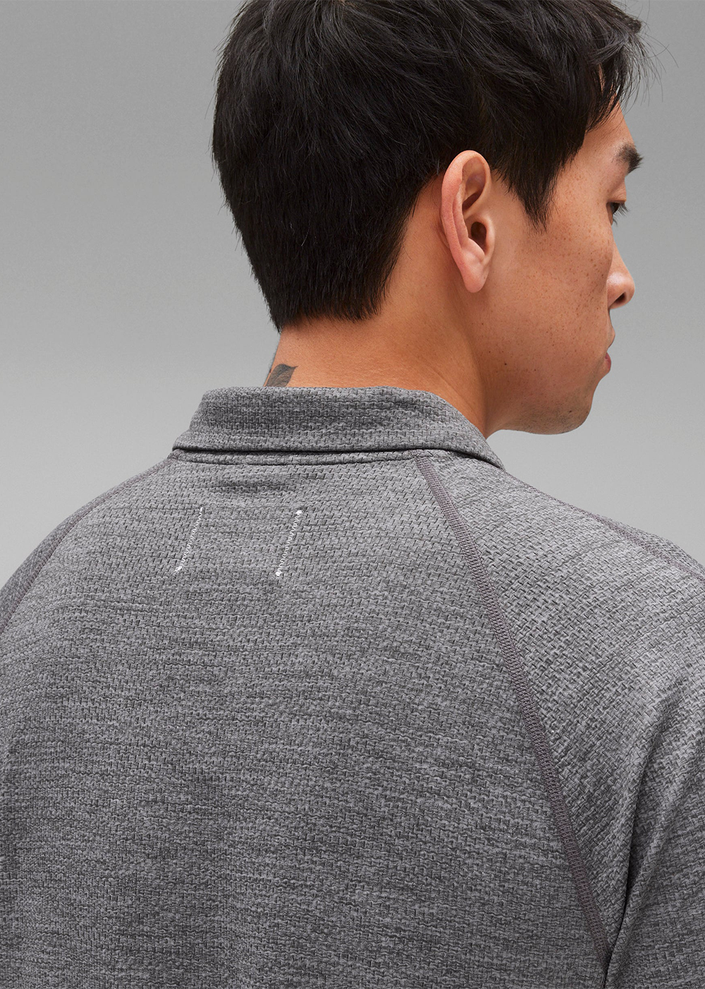 Solotex Mesh Tiebreak Polo - Heather Carbon - Reigning Champ Canada - Danali