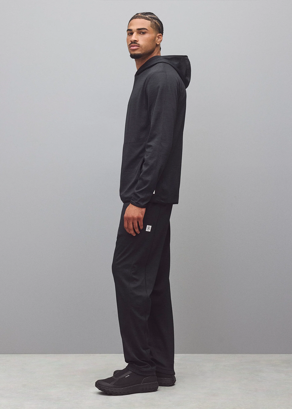 Solotex Mesh Tiebreak Slim Pant - Heather Black - Reigning Champ Canada - Danali