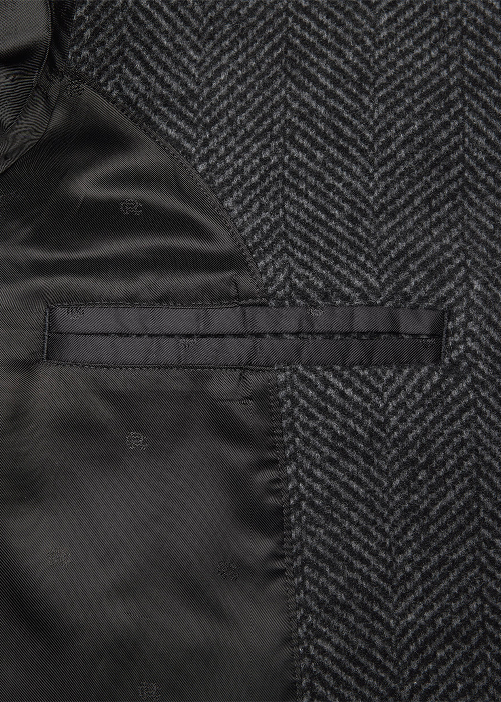 Wool Herringbone Scout Coat - Herringbone Black/Grey - Reigning Champ Canada - Danali
