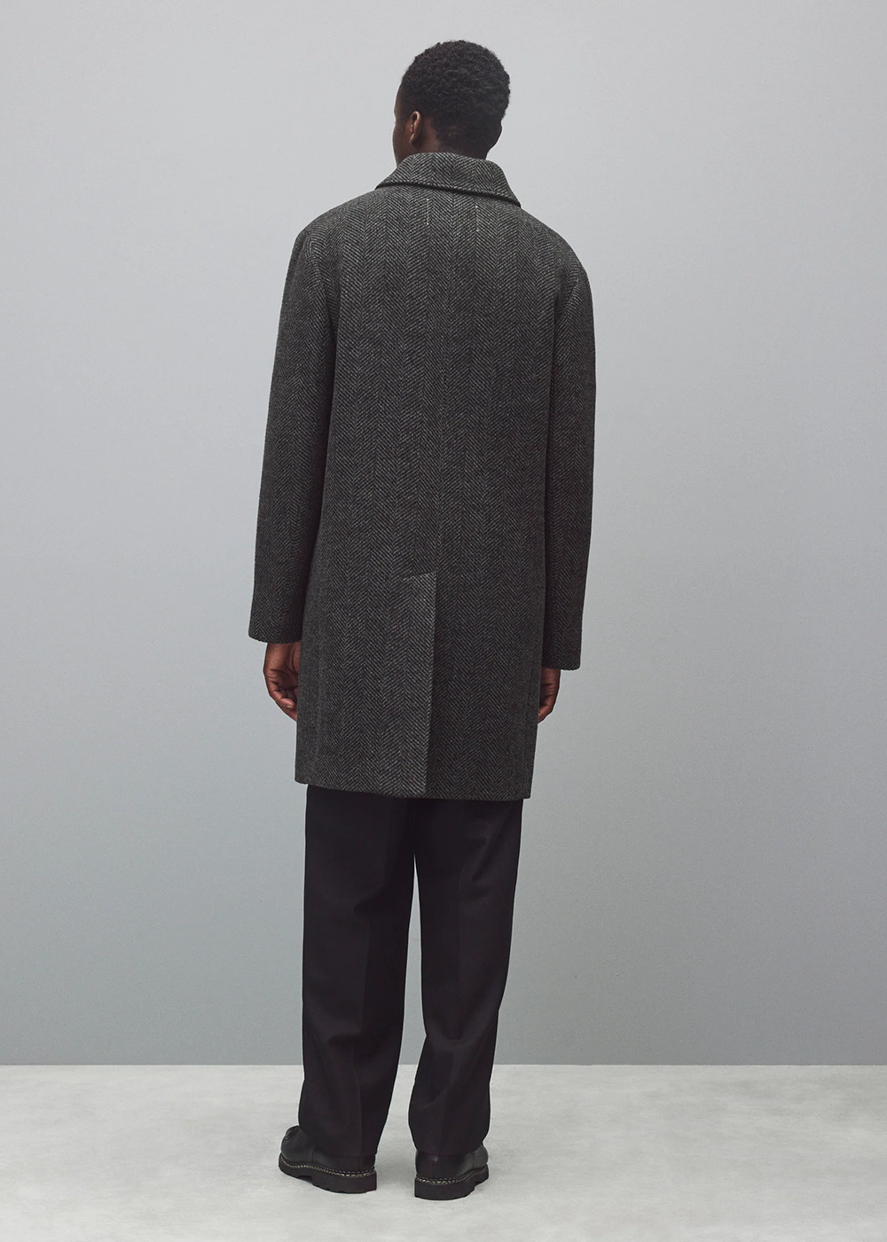 Wool Herringbone Scout Coat - Herringbone Black/Grey - Reigning Champ Canada - Danali