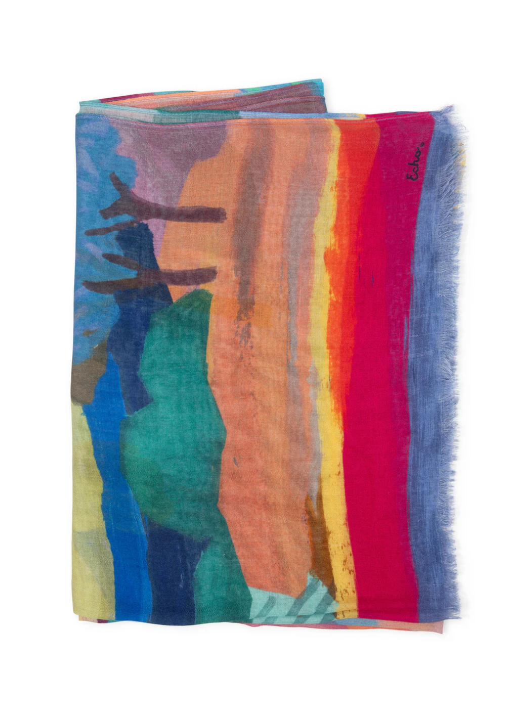 Painterly Landscape Wrap - Multi - ECHO Canada - Danali - S-EN1562-960-1