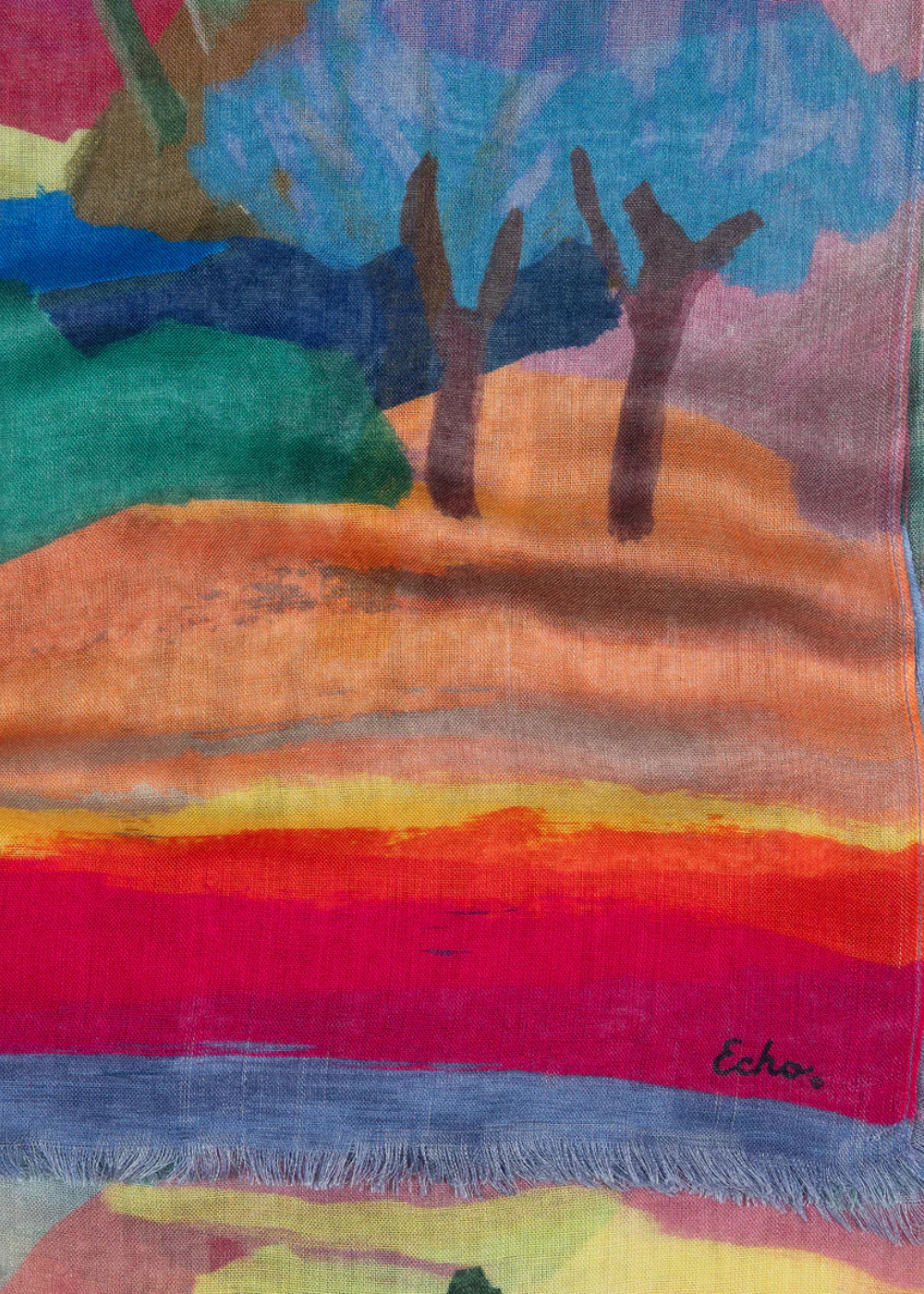 Painterly Landscape Wrap - Multi - ECHO Canada - Danali - S-EN1562-960-1