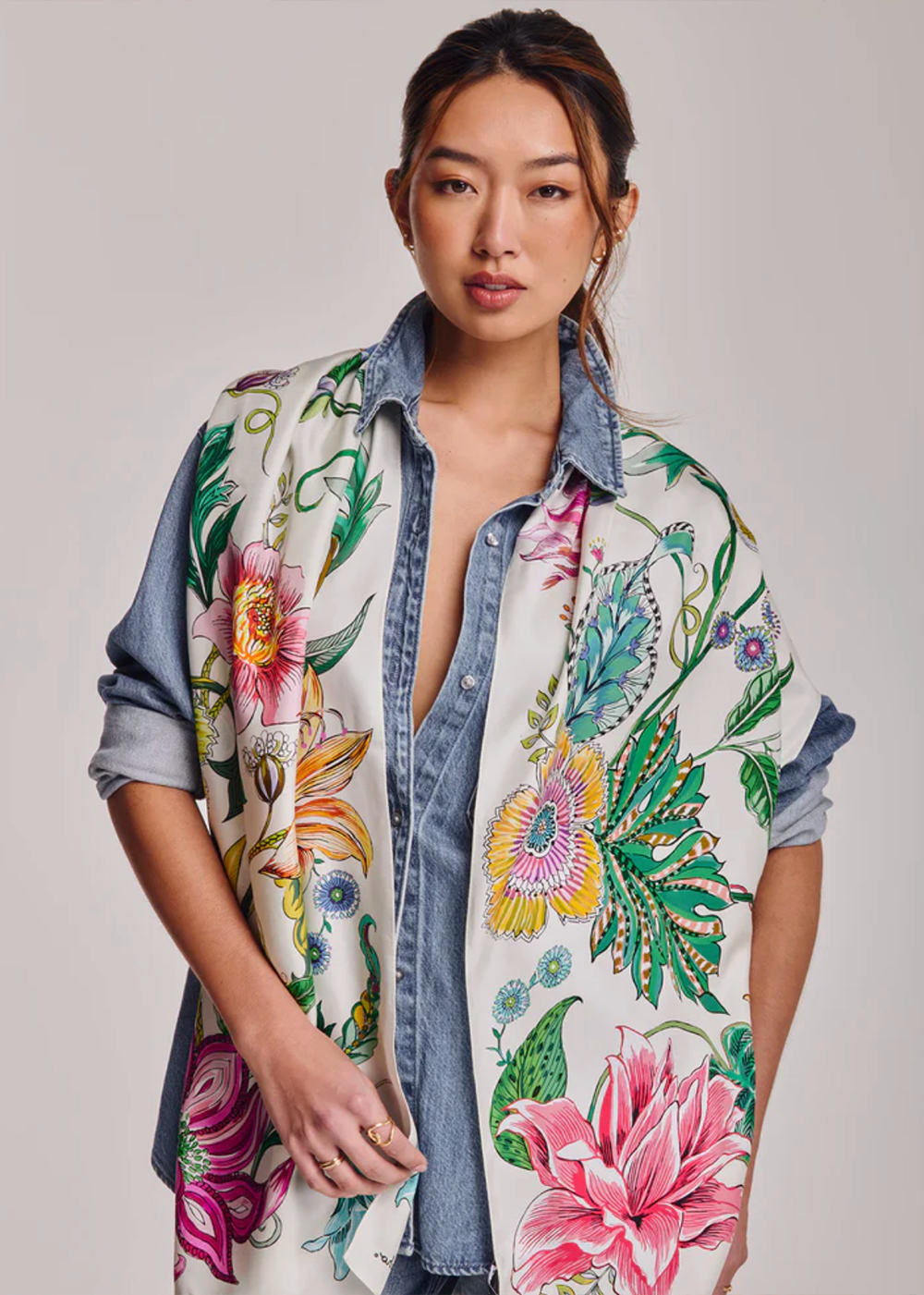 Sunkissed Vine Series Oblong Scarf - Multi - Echo Canada - Danali - S-EN1584-960-1