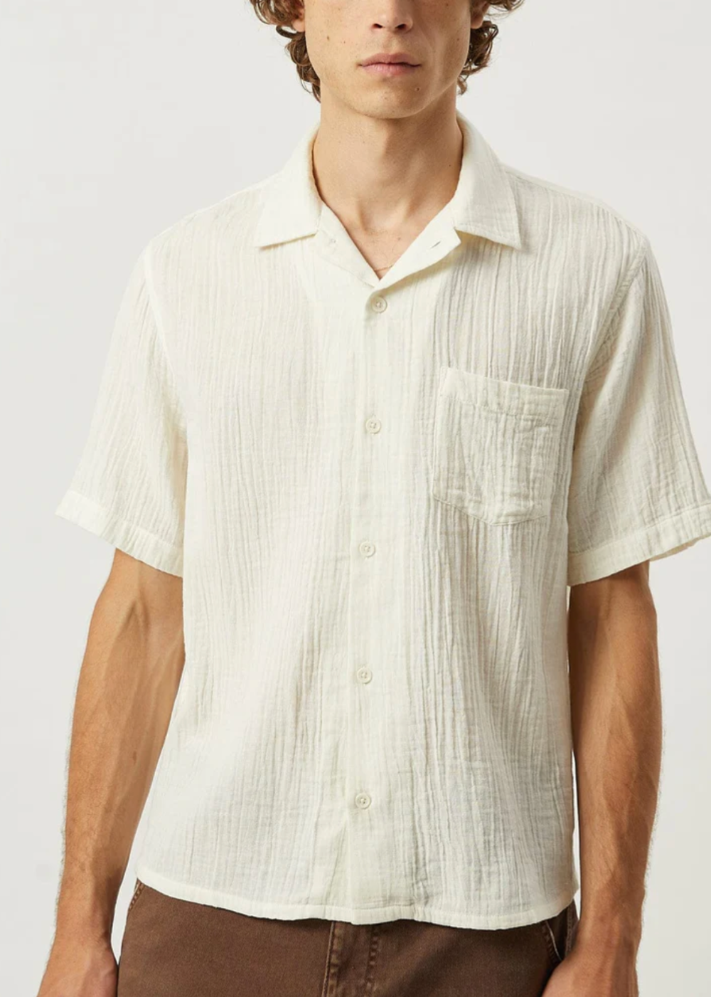 Double Cloth SS Shirt - Natural - Corridor Canada - Danali - SS0269