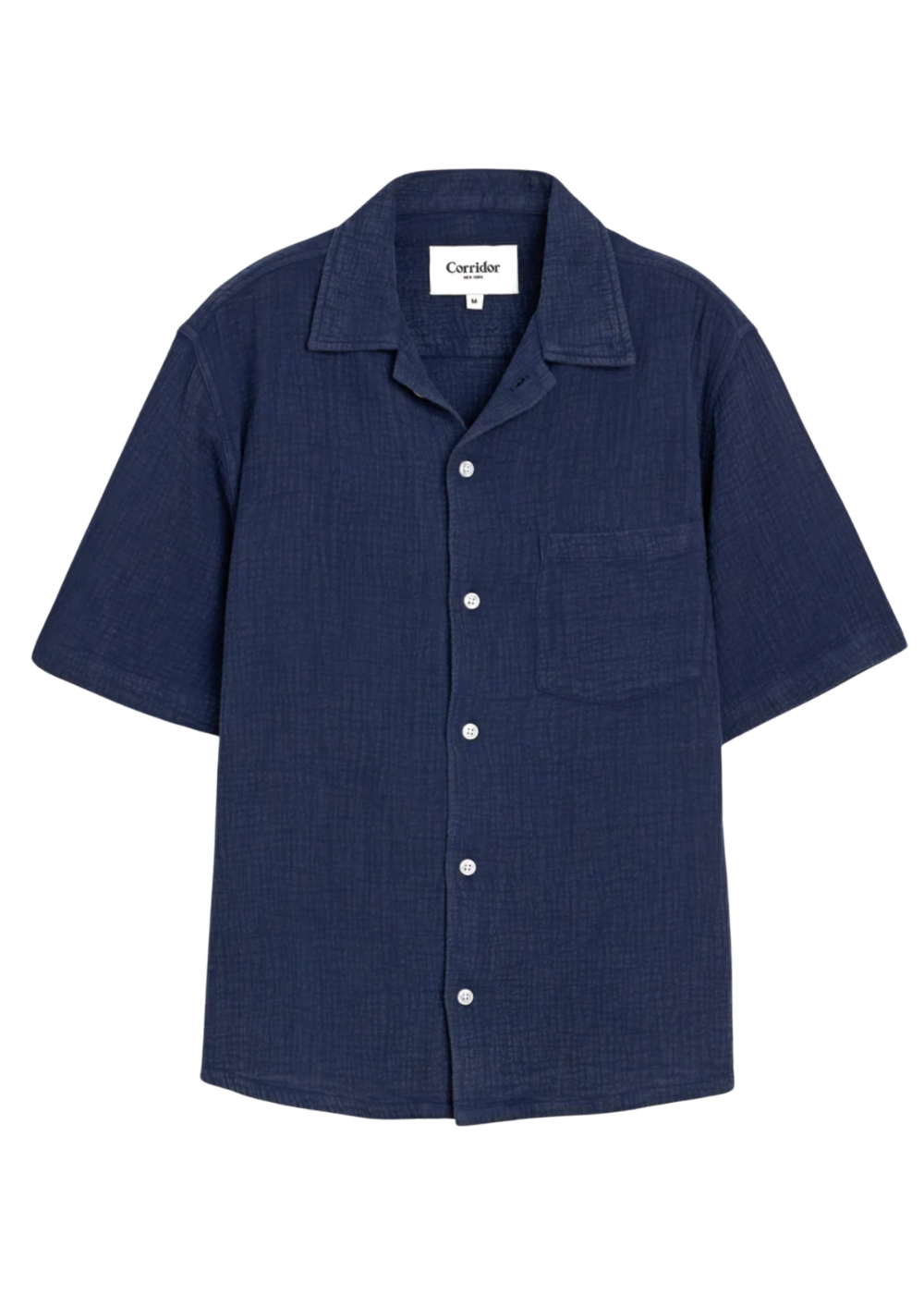 Double Cloth SS Shirt - Navy - Corridor Canada - Danali - SS0269