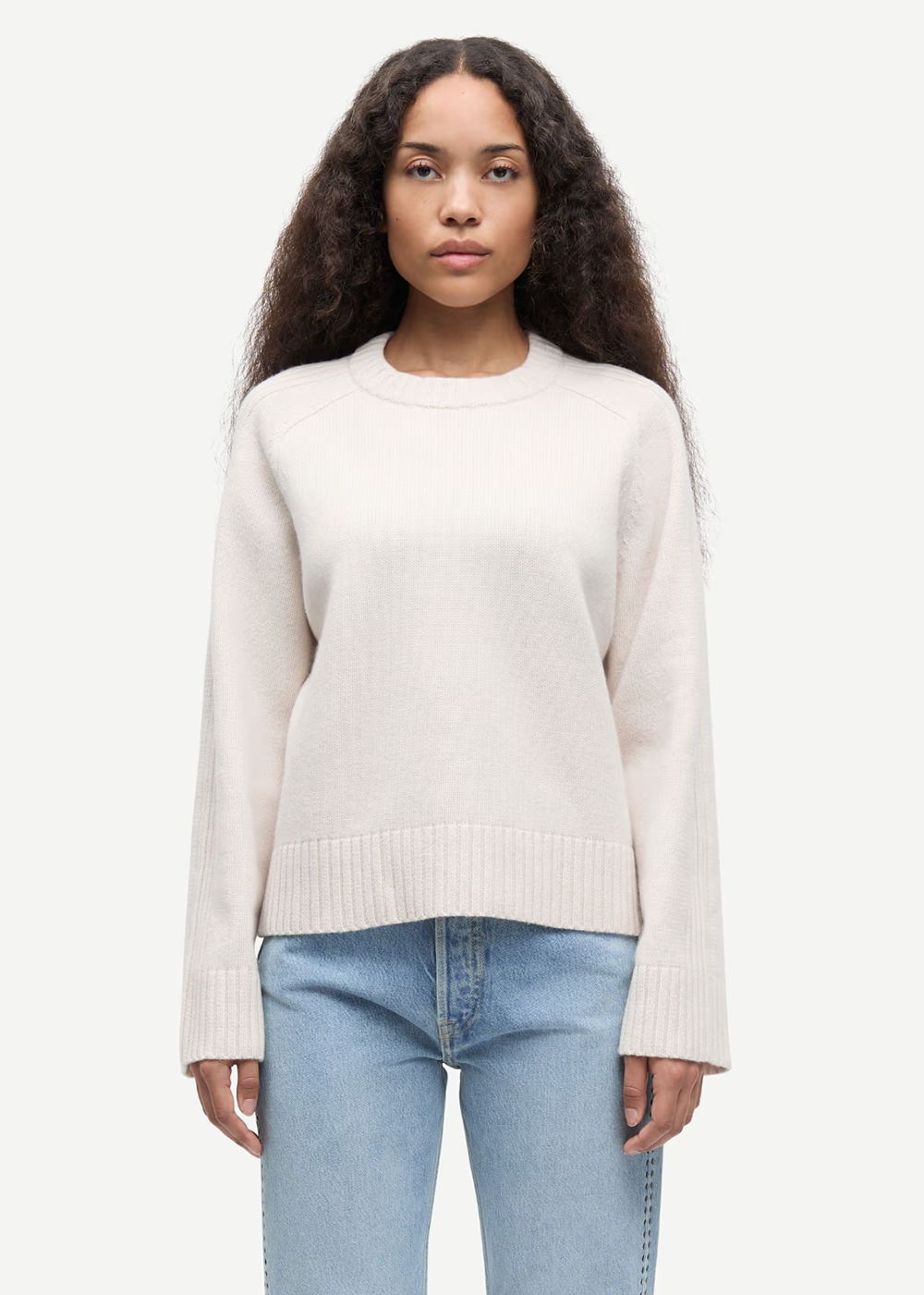 Satilly Sweater - Pumice Stone - Samsoe Samsoe Canada - Danali