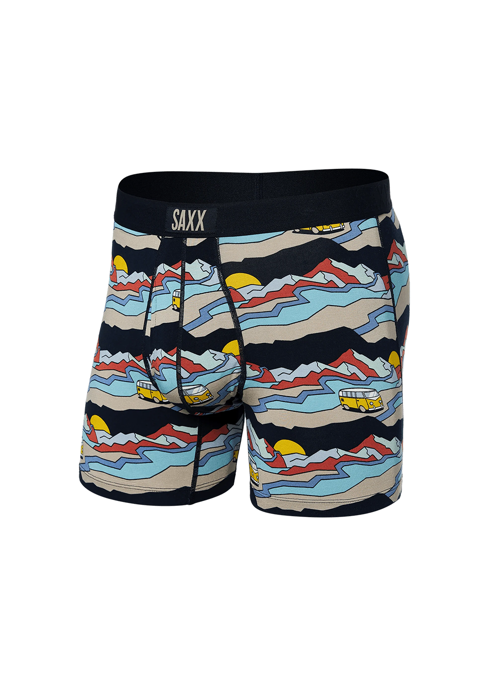 Ultra Super Soft Boxer Brief - Cabin Fever Multi - Saxx Underwear Canada - Danali