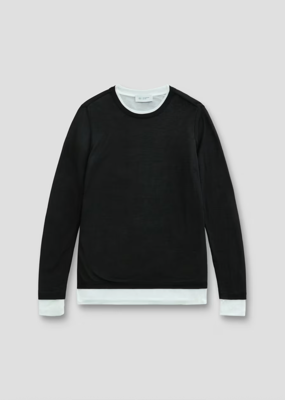 Eleni Layered T-Shirt - Super Black/Powder - AG Jeans Canada - Danali - TSW71649SBPW