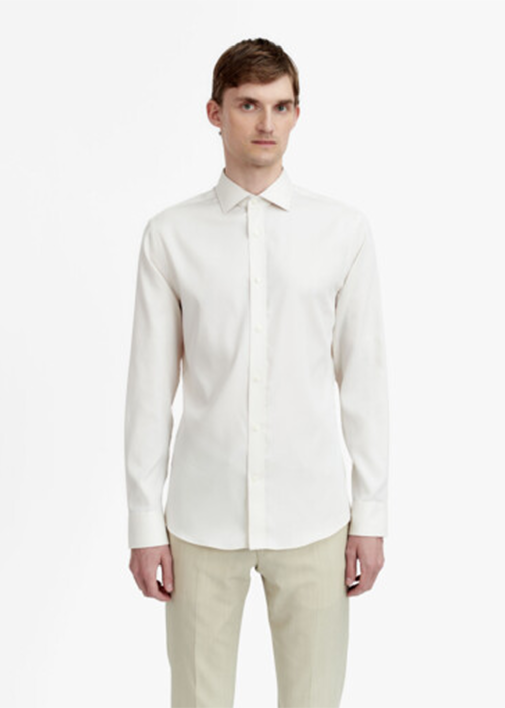 Adley Shirt - Soft Beige - Tiger of Sweden Canada - Danali
