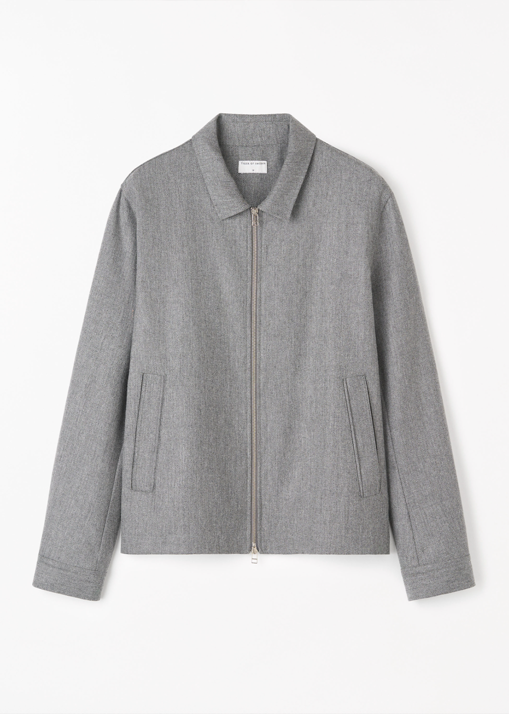 Barnaby Zip Jacket - Grey Melange - Tiger of Sweden Canada - Danali