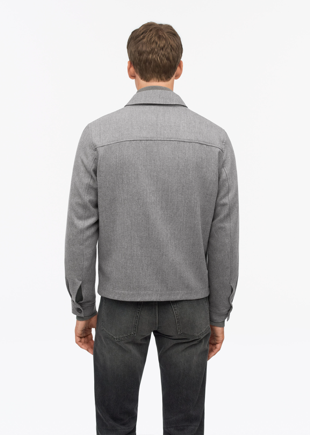 Barnaby Zip Jacket - Grey Melange - Tiger of Sweden Canada - Danali