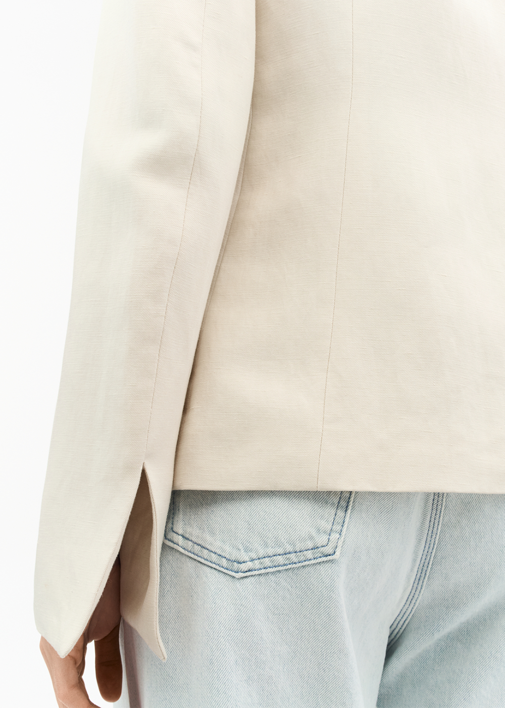 Tiger of Sweden Eloise Linen Blazer Soft White - Tiger of Sweden Canada - Danali