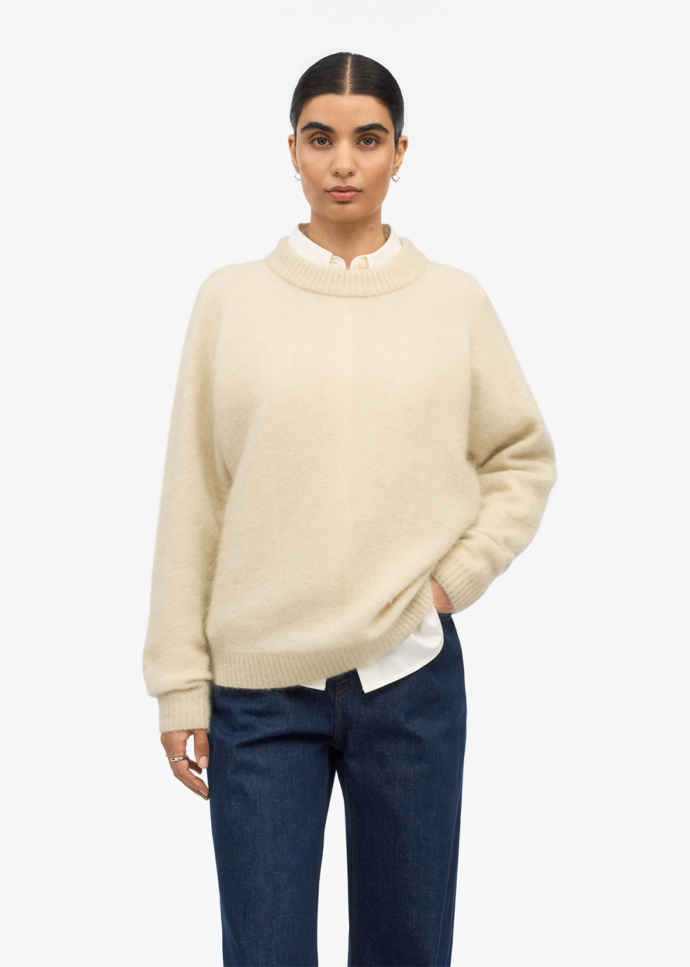 Gwynn Sweater - Oyster Gray - Tiger of Sweden Canada - Danali