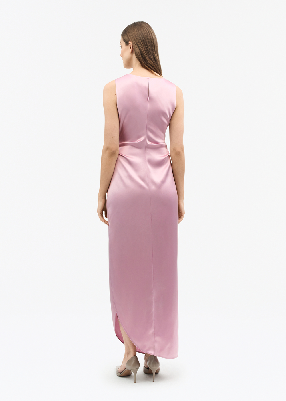 Karlin Satin Dress- Faded Rose - Tiger of Sweden Canada - Danali
