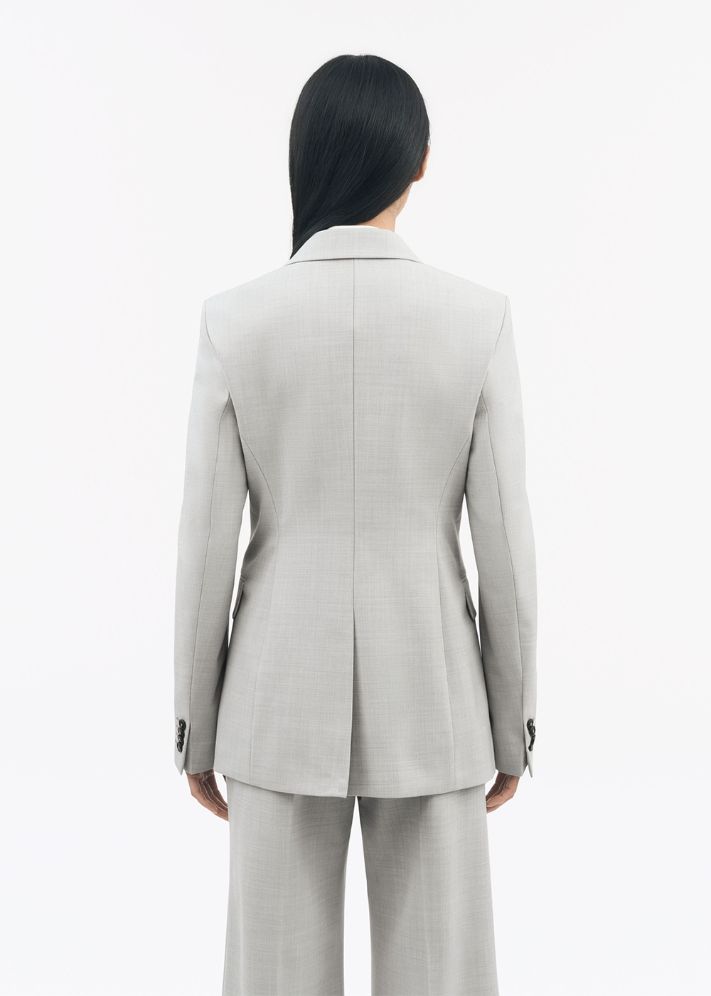 Narina Blazer - Light Grey Melange - Tiger of Sweden Canada - Danali