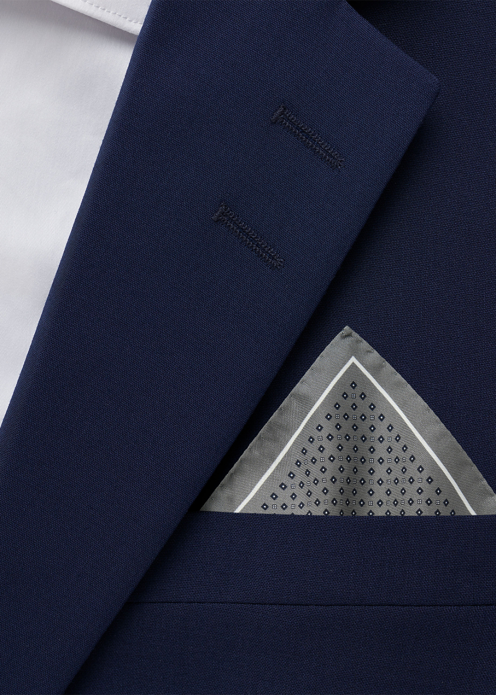 Quadra Pocket Square - Lead Grey - Tiger of Sweden Canada - Danali