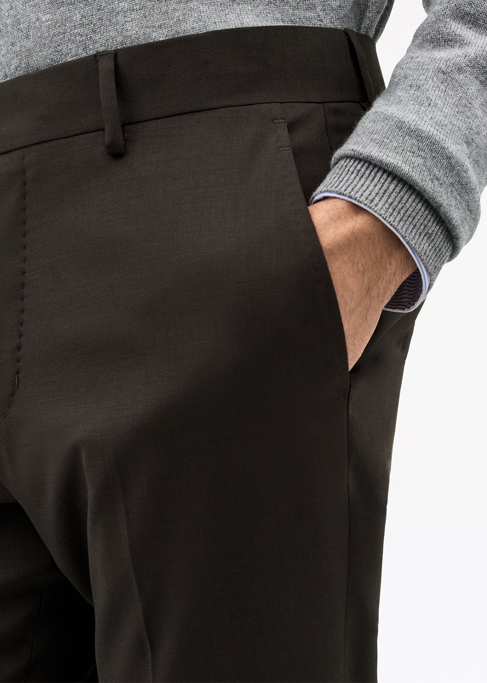 Tenuta Trouser - Coffee Bean - Tiger of Sweden Canada - Danali